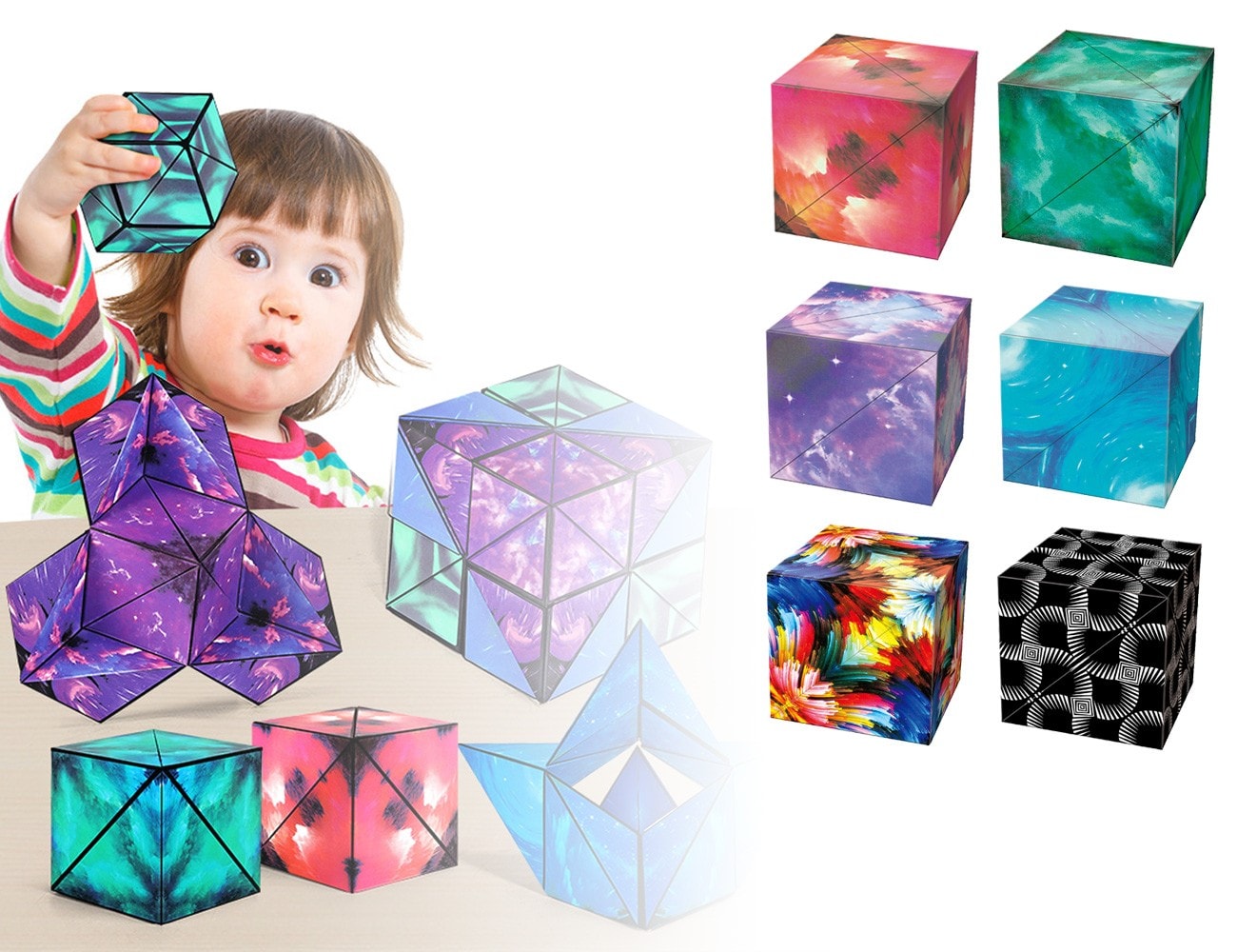Magic Cube Magnetisk Kub - Skapa 3D Konst & Minska Stress (4 av 8)