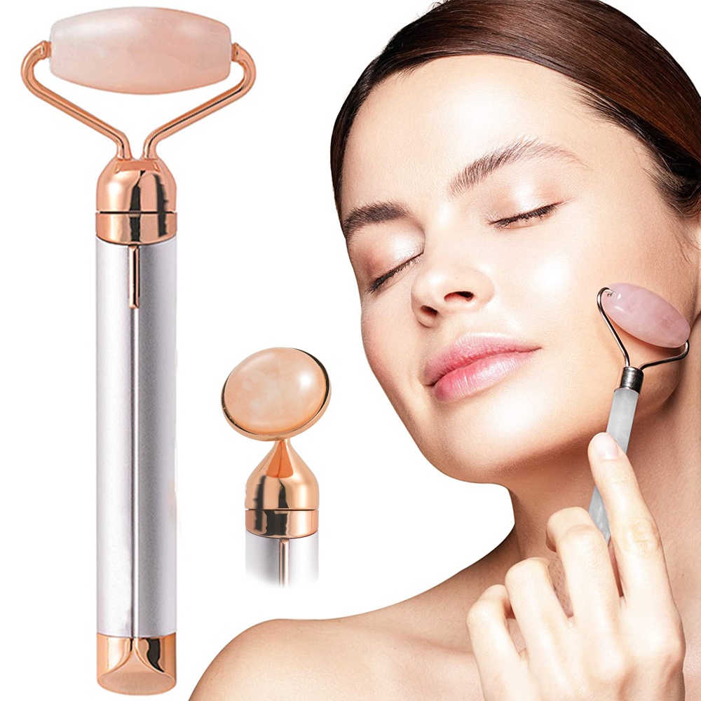 Product Image for 2i1 Kvarts roller / Ansiktsmassage / Sten av kvarts