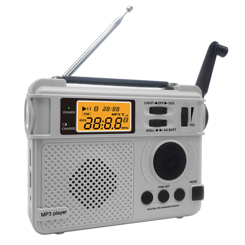Product Image for Emergency AM FM-radio Bluetooth spelare Handvevgenerator PowerBank