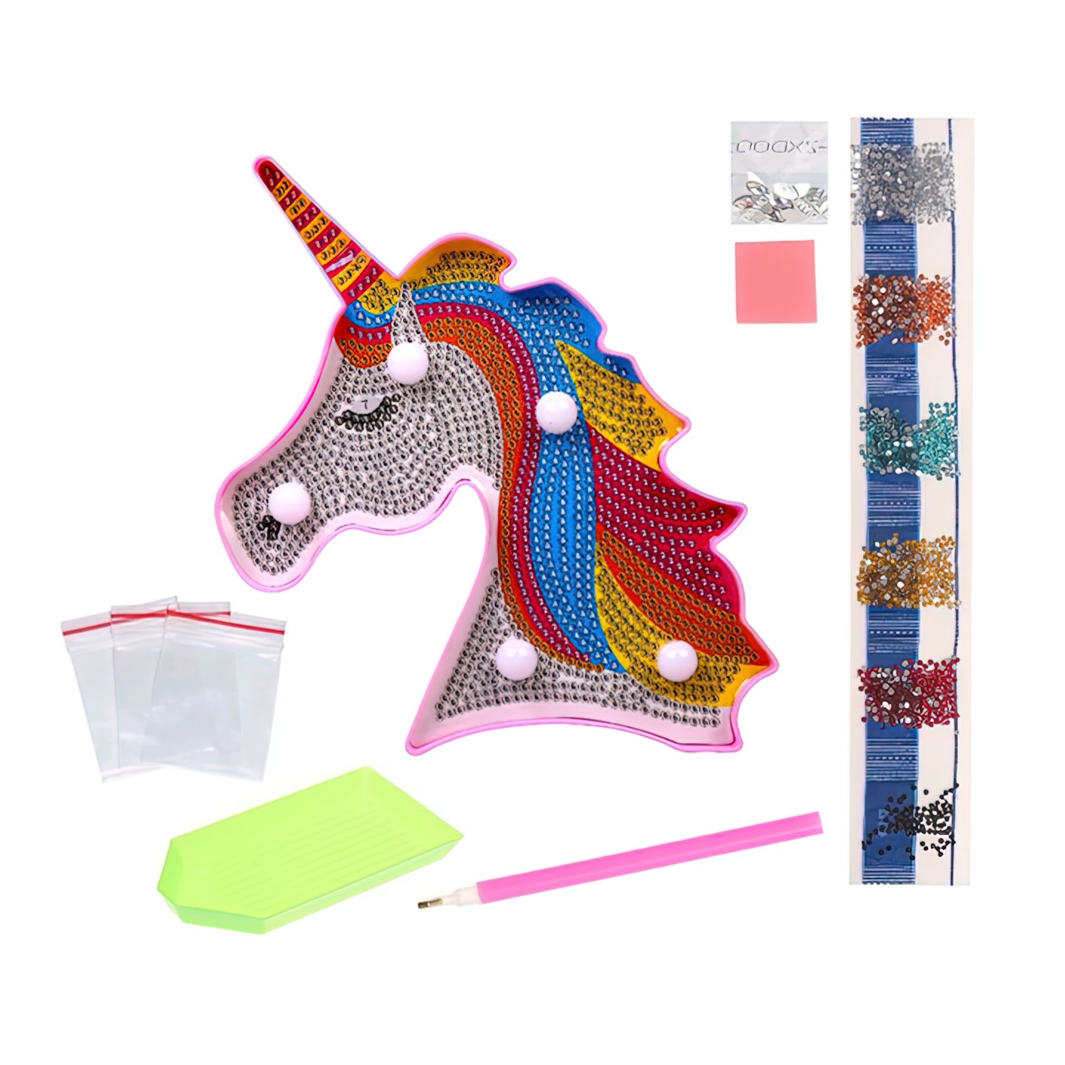 Product Image for Diamond Painting LED-lampa för barn / Enhörning