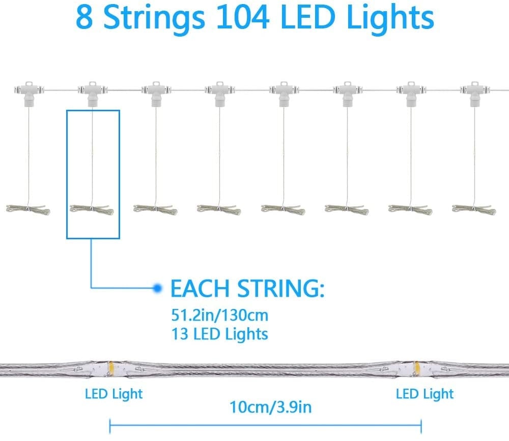 Dimbar LED-ljusslinga för parasoll (2 av 9)