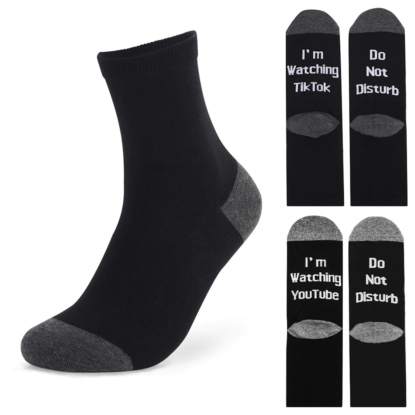 IKKE FORSTYRR unisex medium sokker (1 av 8)