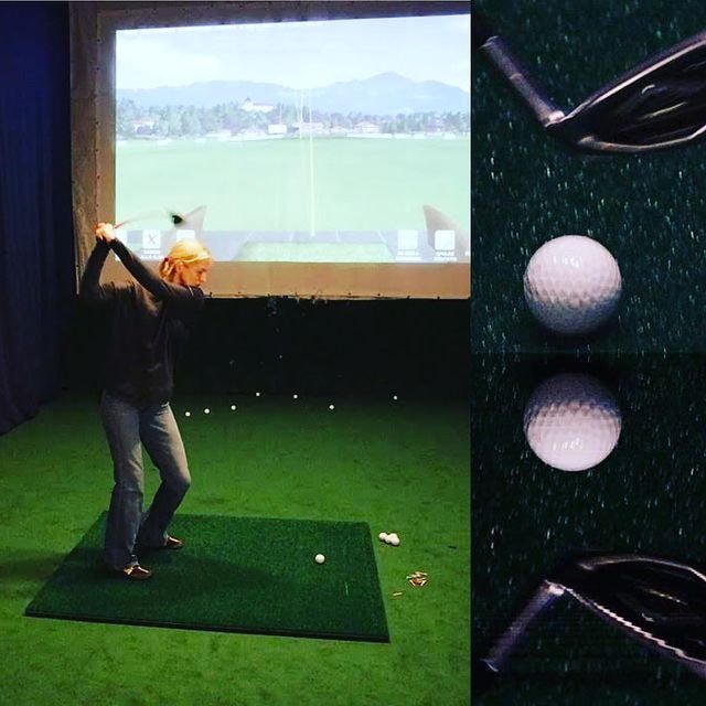 Öva upp swingen i golfsimulator hos The Club Malmoe (1 av 2)