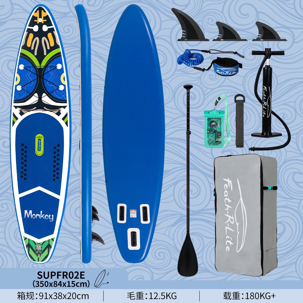 Uppblåsbar surfbräda Sup Standing Paddle Board förtjockad PVC Racing Board Sports Pulp Board