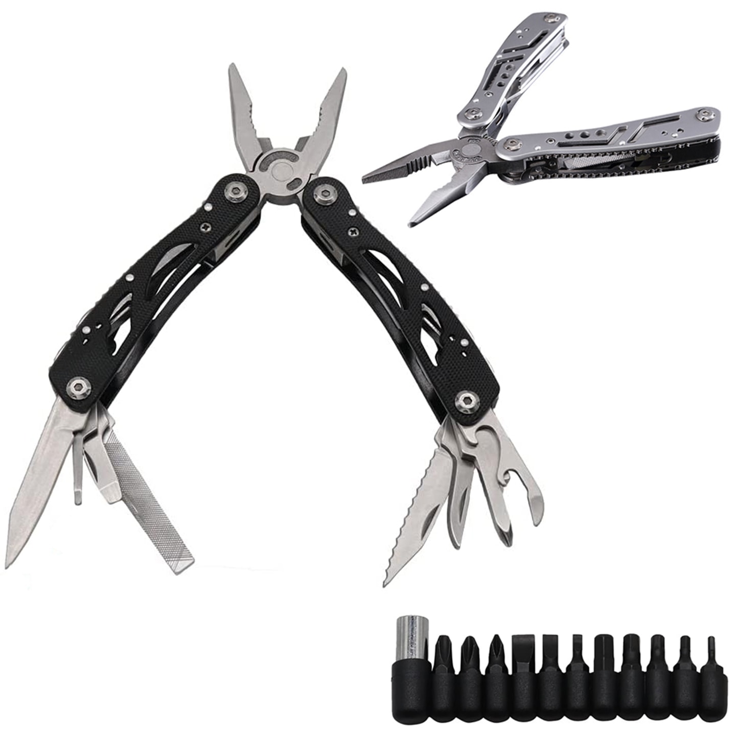 Kompakt multiverktøy med lommekniv (1 av 7)
