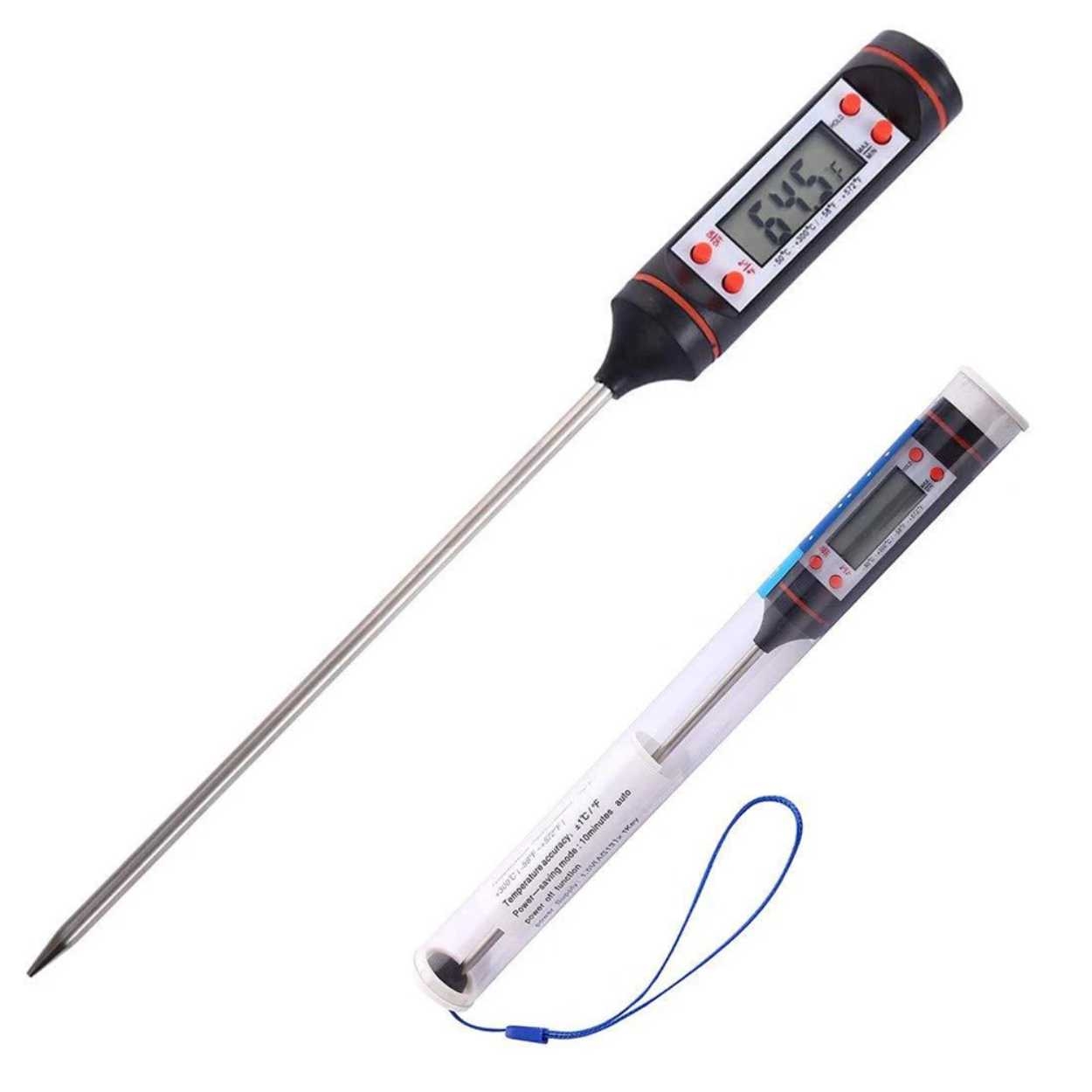 Product Image for Digital kjøkkentermometer for mat, BBQ og væsker stekermometer