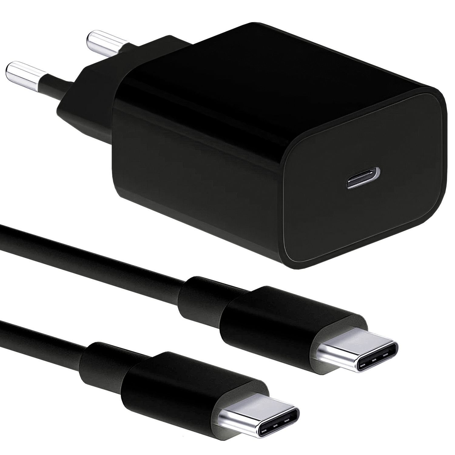 Lader med USB-C-kabel for Samsung 25 W