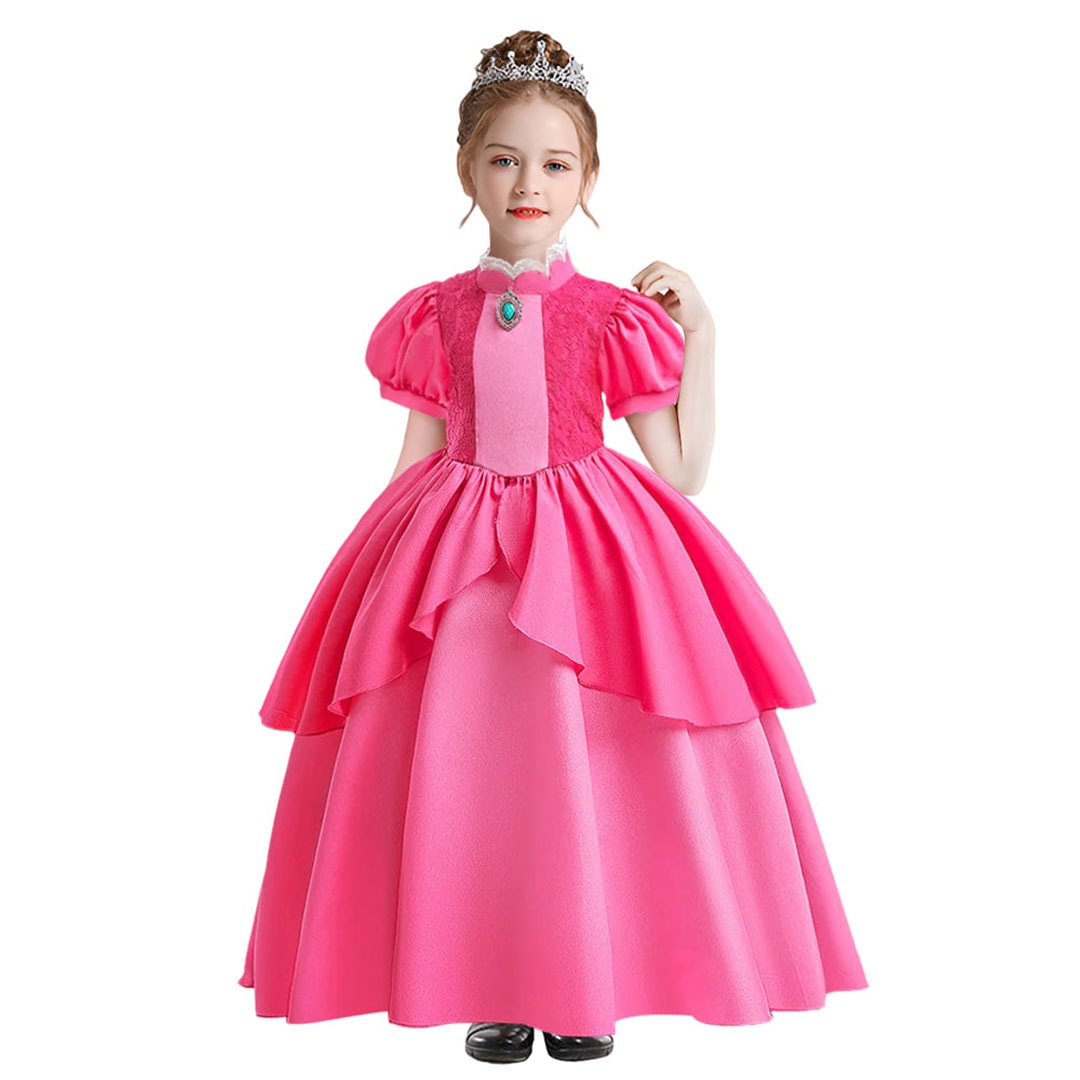 Rosa prinsessklänning barn (1 av 5)