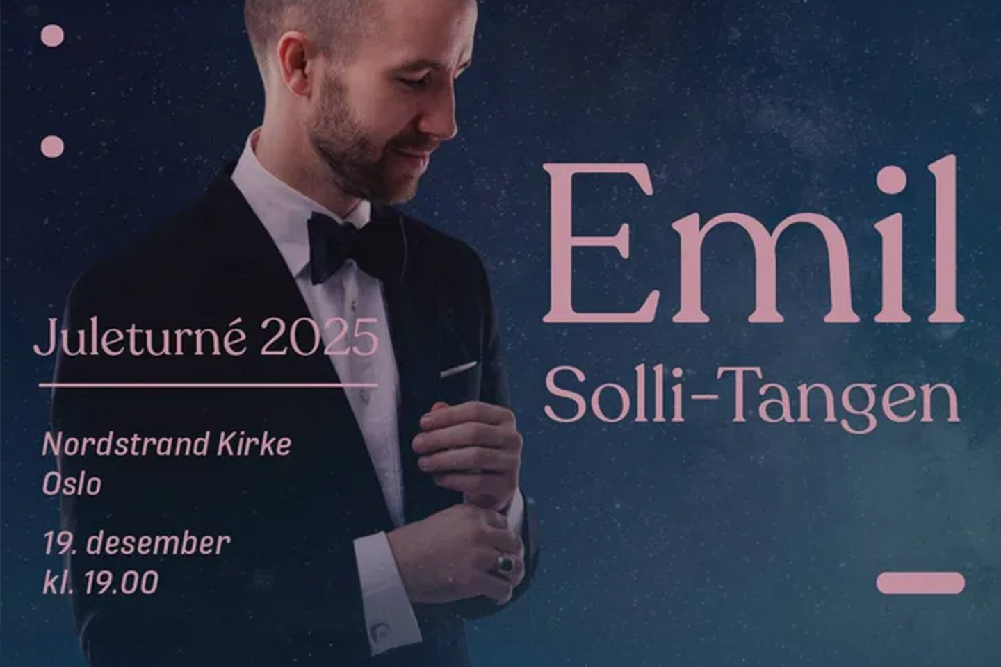 Julekonsert med Emil Solli-Tangen i Nordstrand Kirke 19. desember