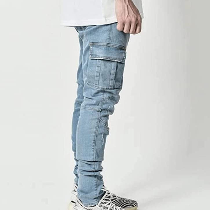 Skinny jeans med sidoficka herr (2 av 9) (3 av 9)