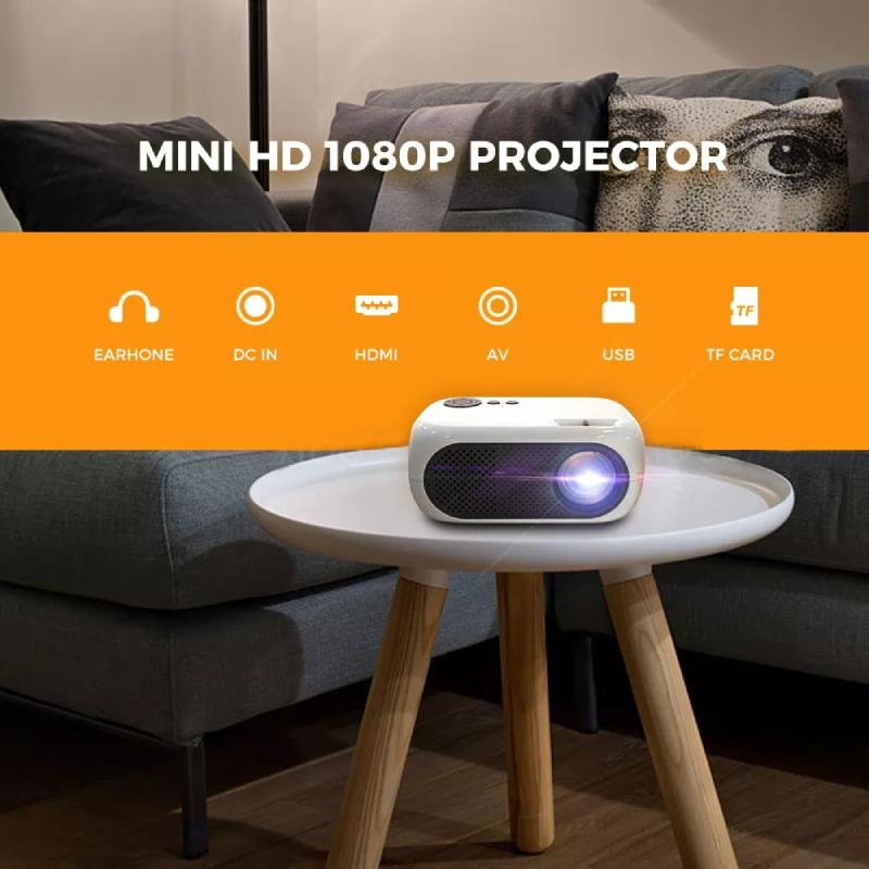 Smart LED Mini Projektor - HD 1080P (4 av 5)