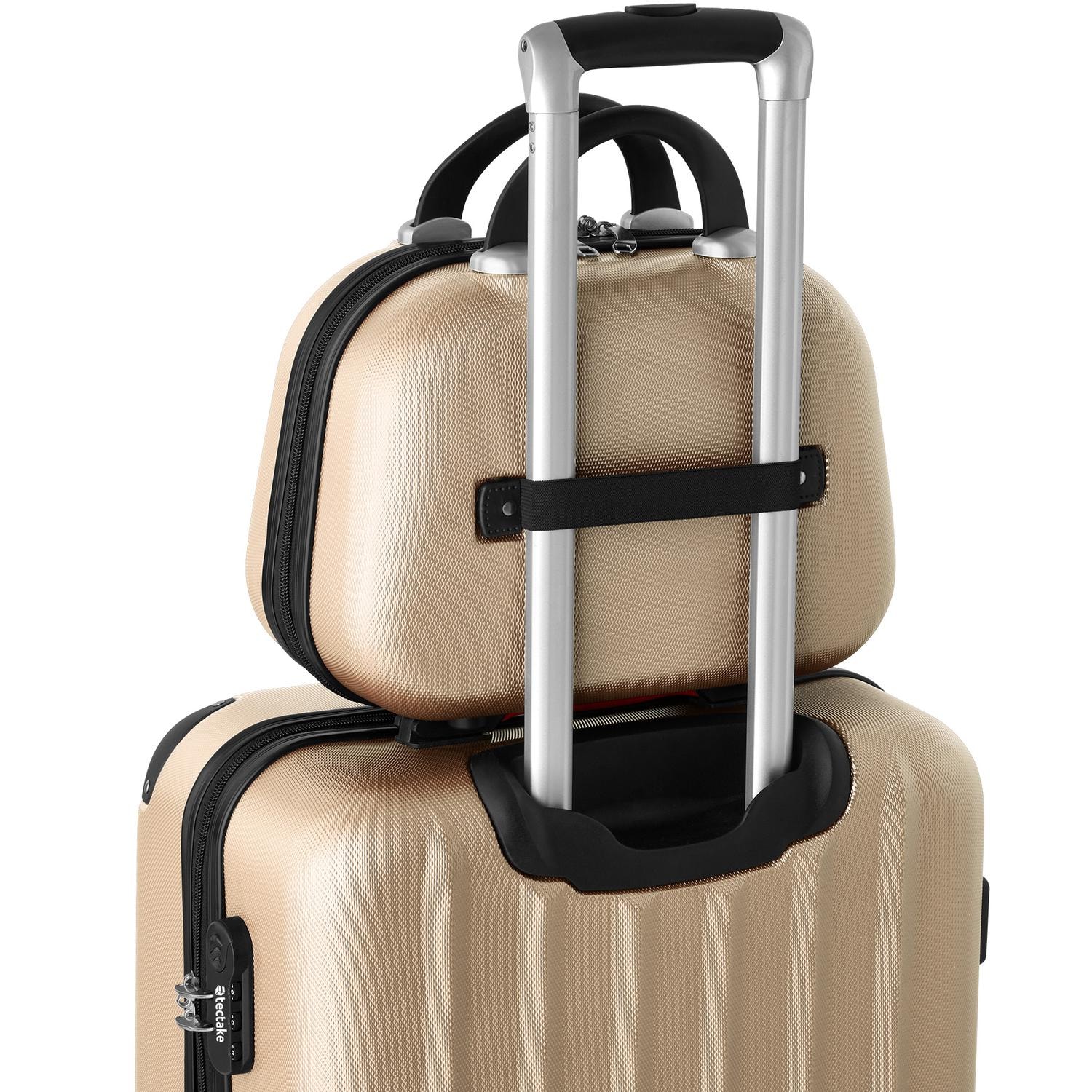 Resväskeset Cleo, 4 resväskor med bagagevåg och taggar - champagne (10 av 12)