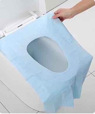 Hygieniska Toalettsitsskydd 10-pack Blå (2 av 8)