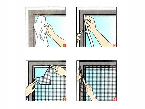 Myggnät för fönster upp till 180x150 cm (3 av 8)