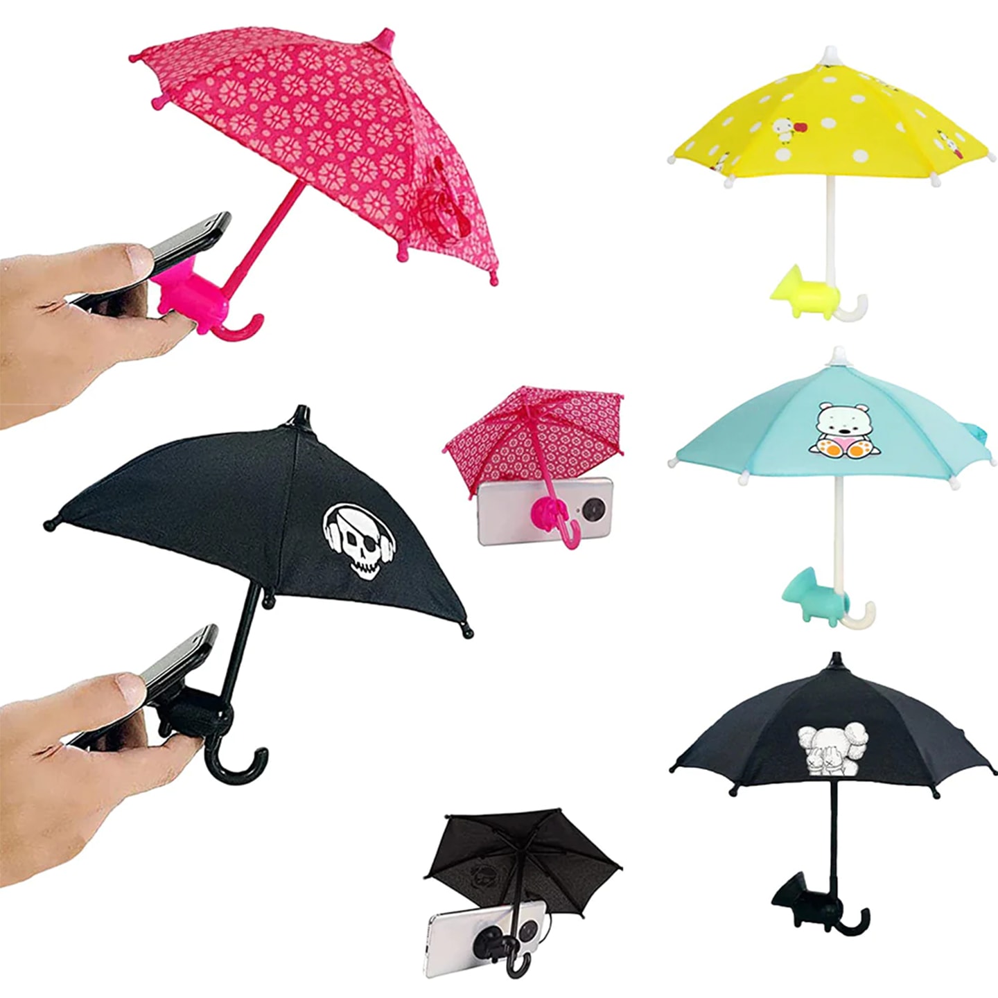 Paraply med sugkopp för mobil (1 av 11)