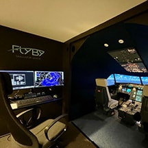 Flyg Airbus A320 i en Flygsimulator hos FlyBy vid Sturups flygplats (2 av 4)