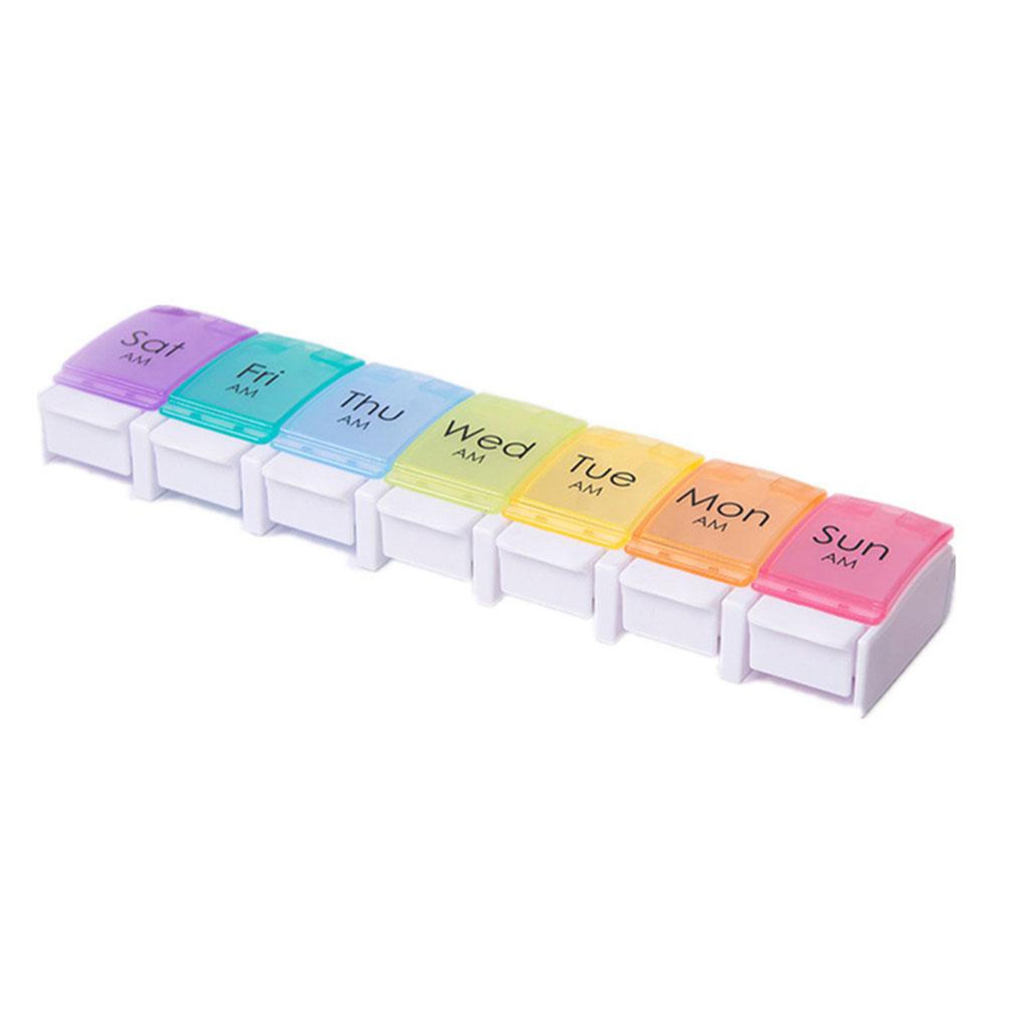 Ukentlig pilleboks i syv farger (1 av 10)