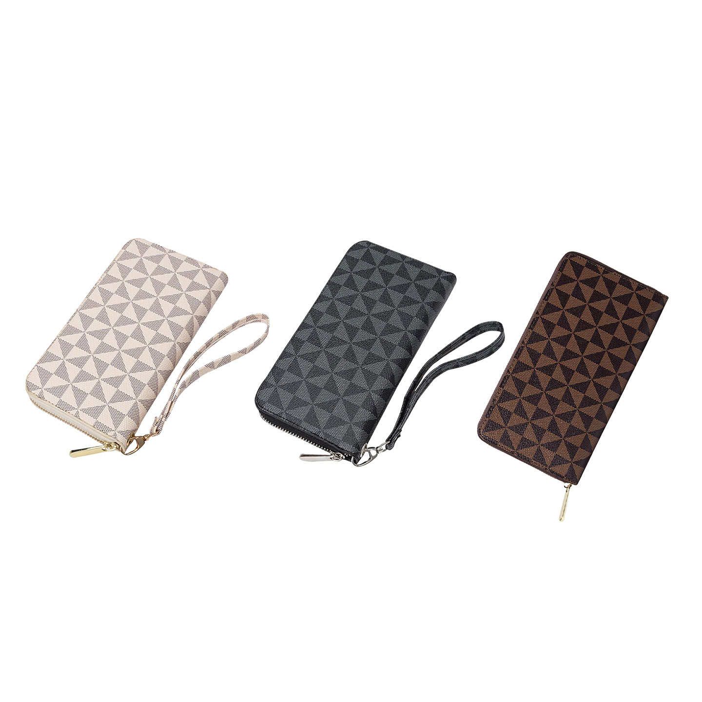 Plånbok PU-läder med dragkedja