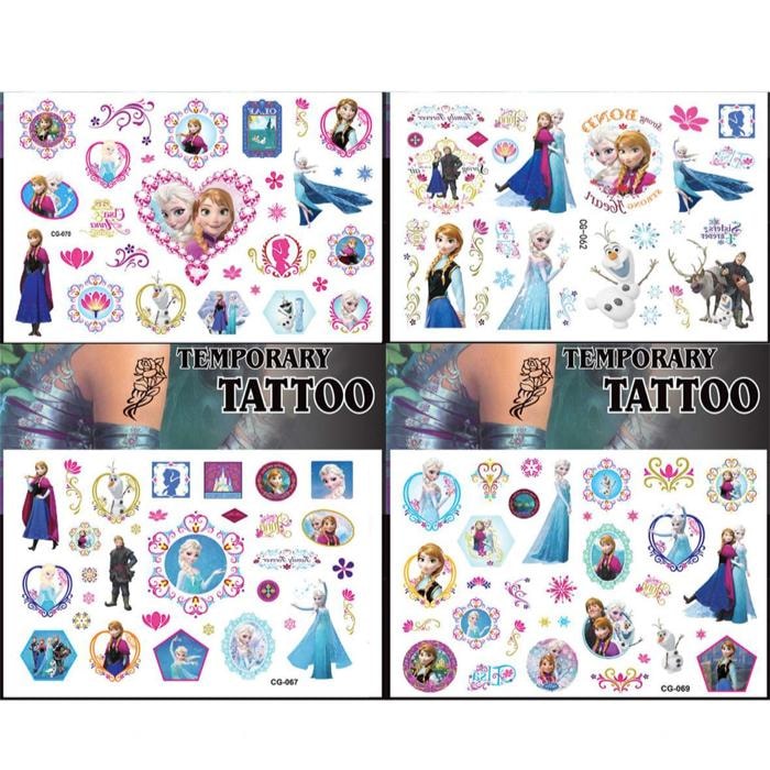 Frozen tatueringar - 4 ark - Barn tatueringar  (1 av 5)