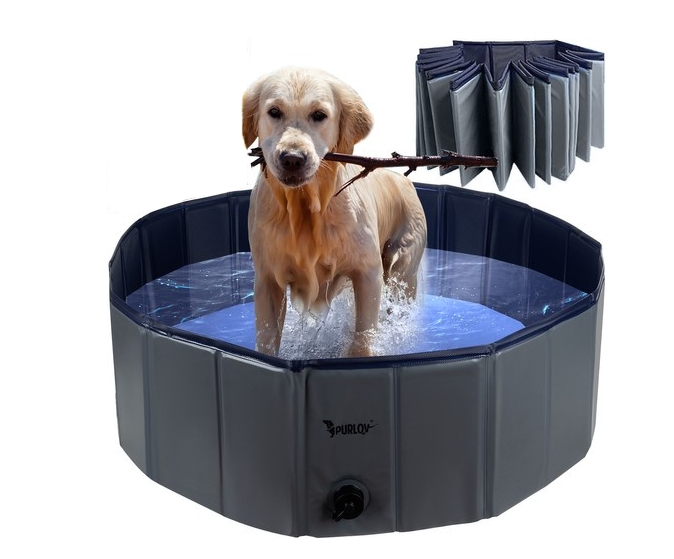 Hopfällbar hundpool 100 x 30 cm