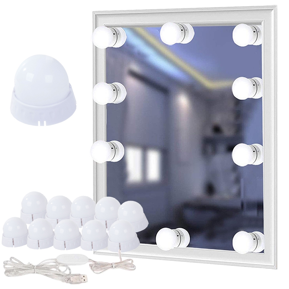 LED-lampor till sminkspegel 10-pack