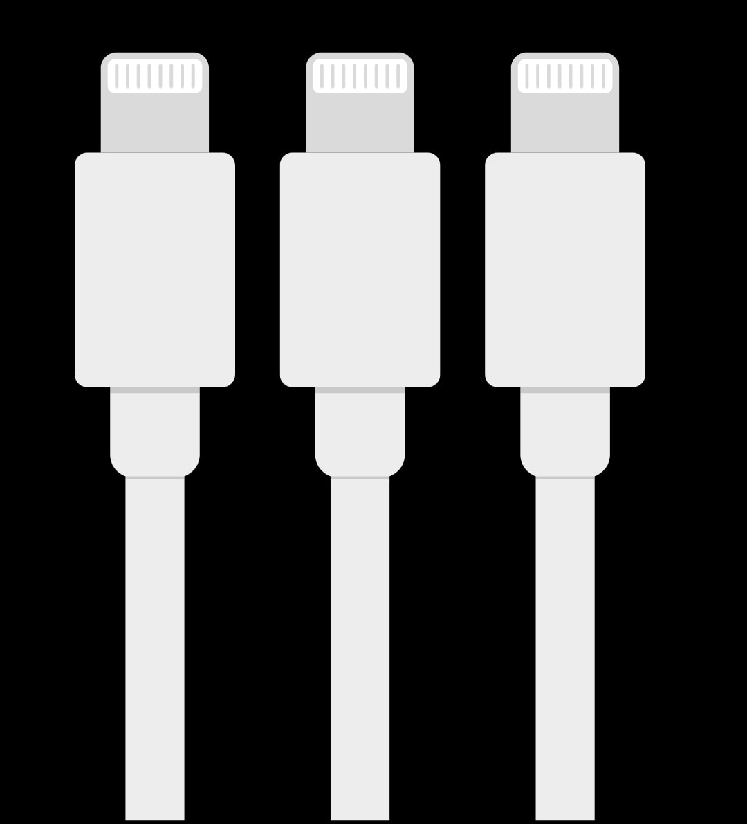 SETT med 3 iPhone-ladere (kabel) (1 av 5)