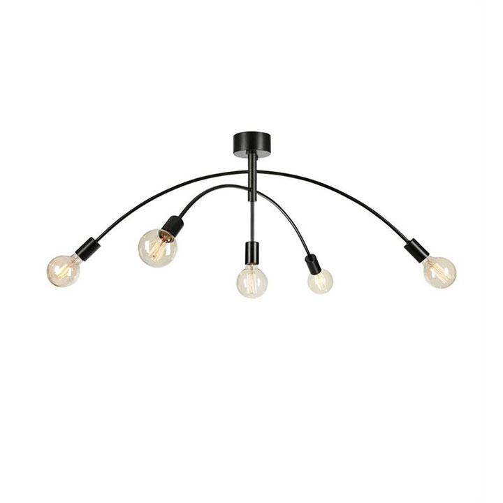 Product Image for Markslöjd Crux plafond 5L 117 cm, svart/vit