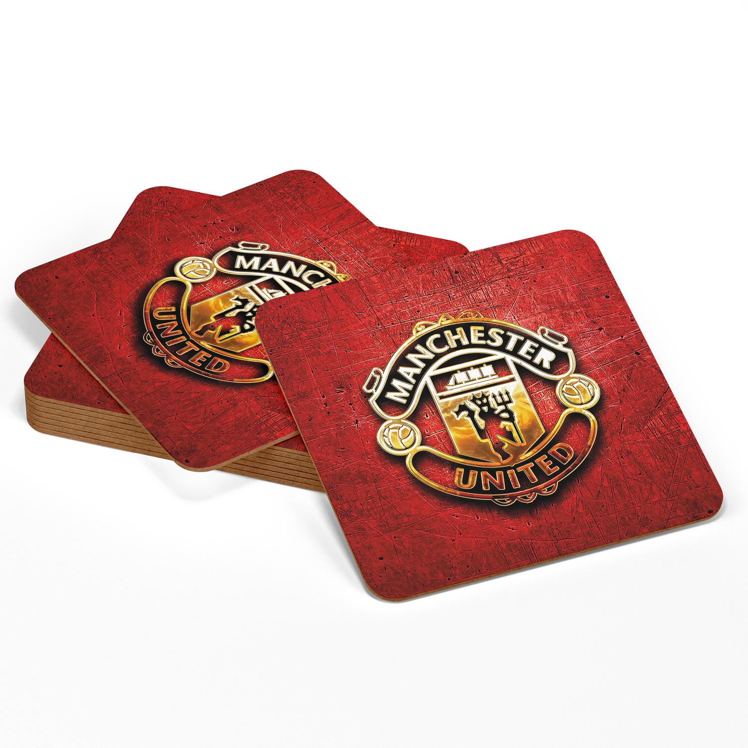 Glassbrikker Manchester United 4-pak