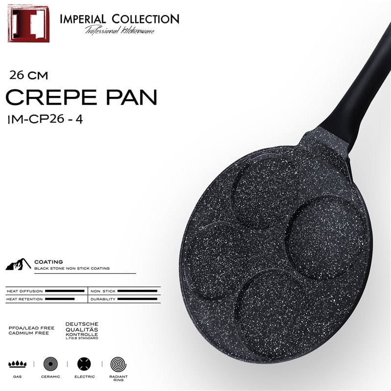 Imperial Collection - Crepes-panna med 4 formar, 26cm (13 av 21)