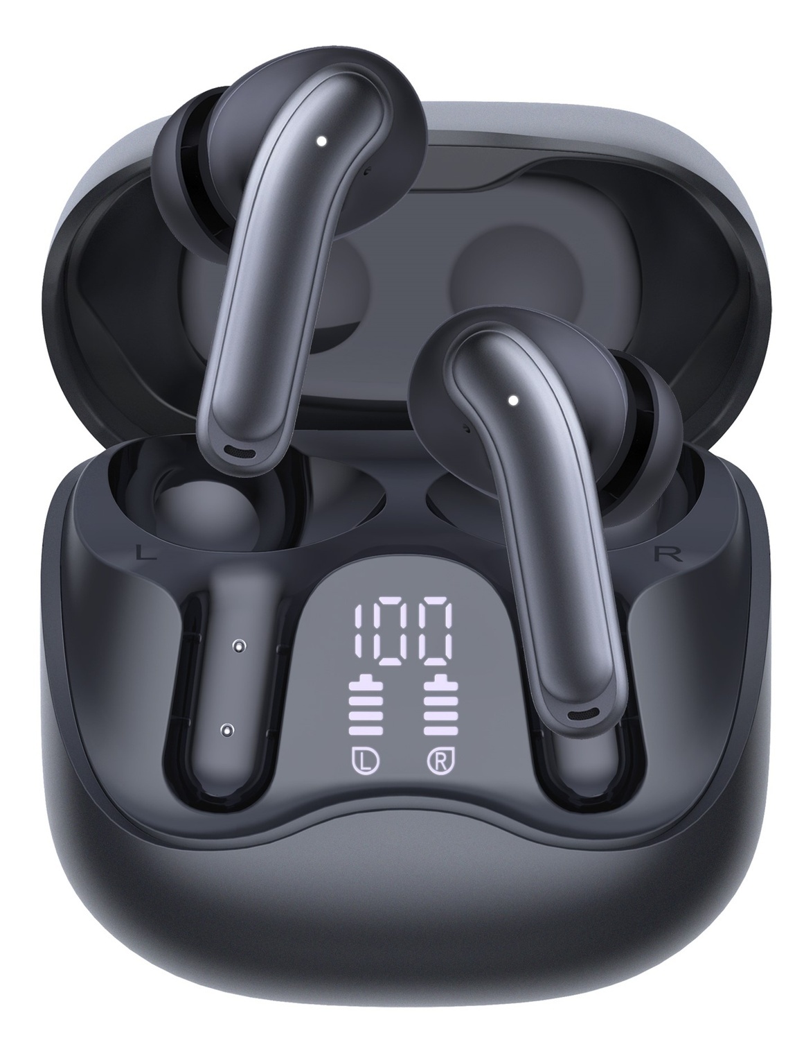 Air1 Pro – Trådlösa Hörlurar Bluetooth 5.4 med AI Translate - Hybrid ANC, 6 Mics ENC, 40h Batteritid, Trådlös Laddning & App-stöd