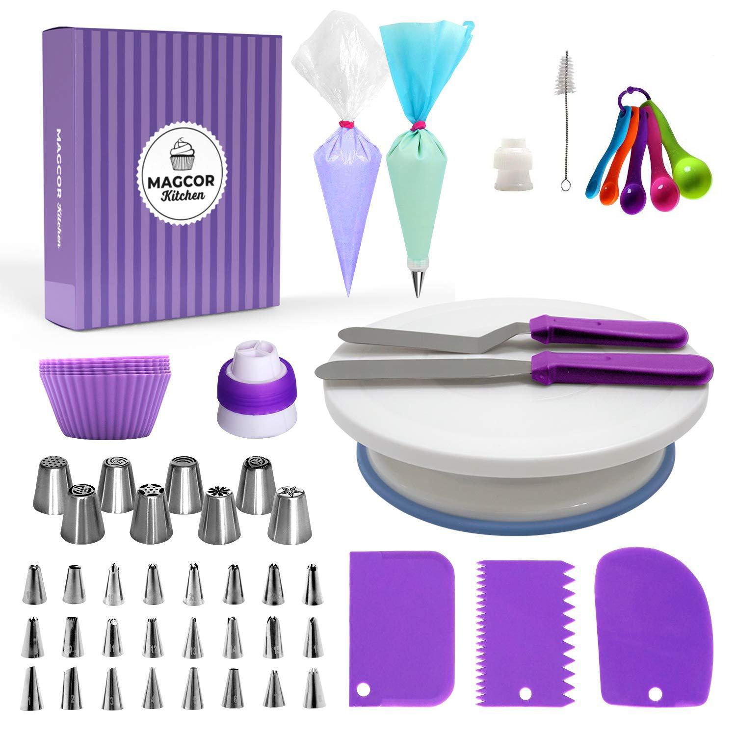 Kakesett med verktøy og kakesnurre 60-deler