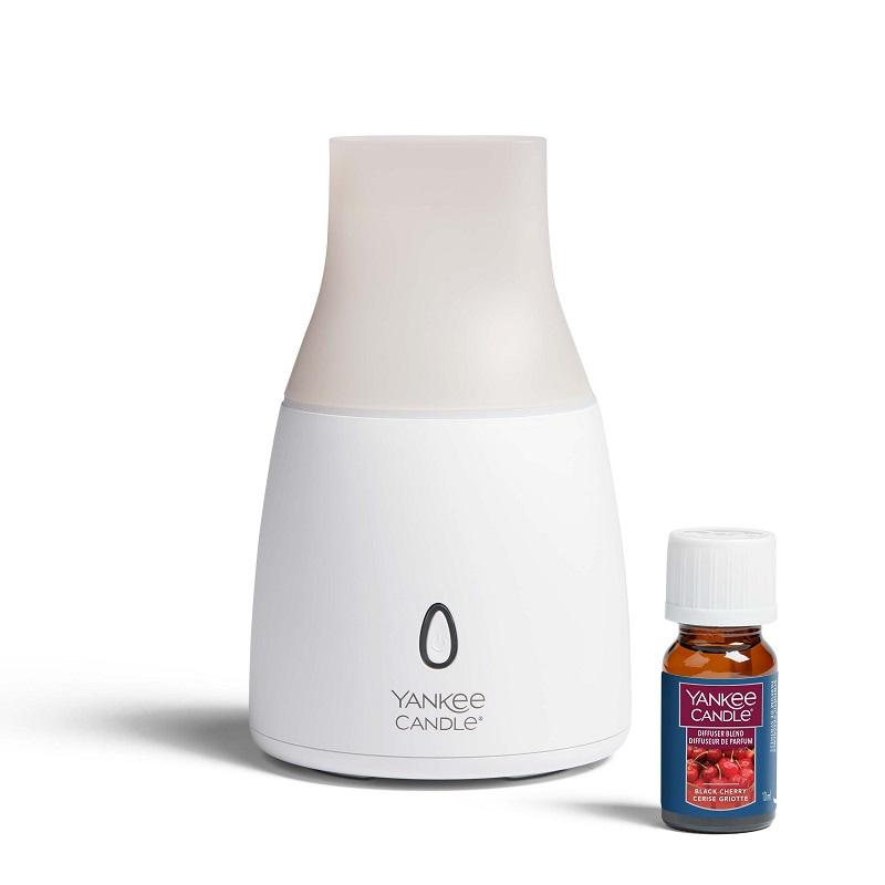 Product Image for Yankee Candle Ultrasonic Aroma Diffuser Starter Kit Black Cherry