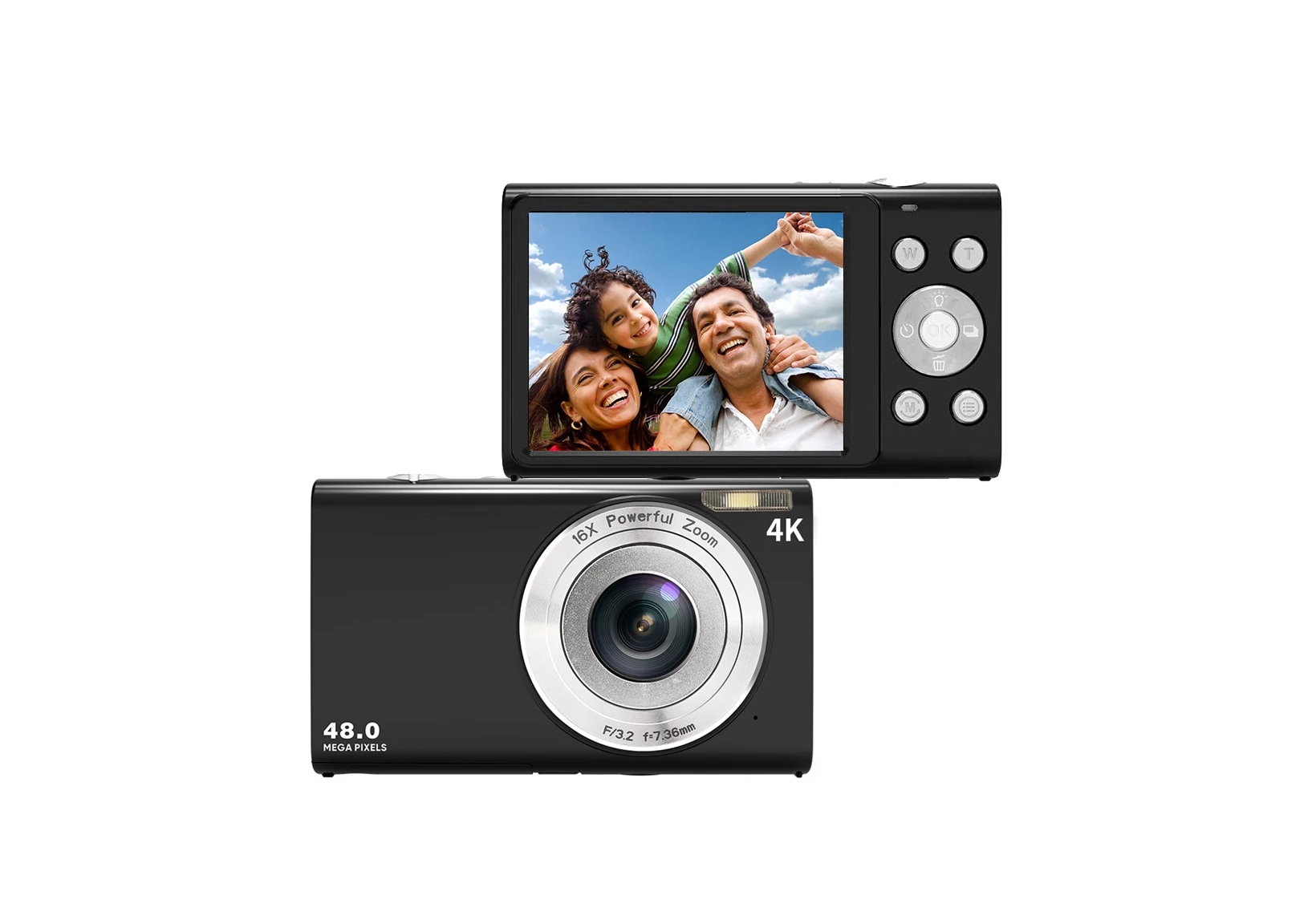 Digitalt kamera 4K 48 MP