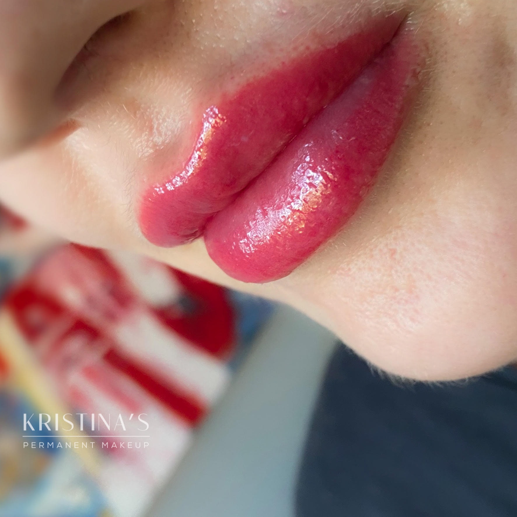 Blush tatovering på leppene hos Kristinas permanent makeup (6 av 11)