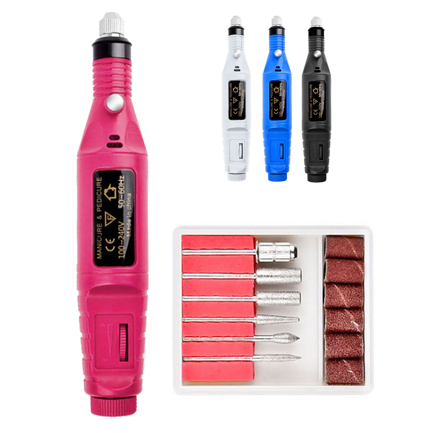 Elektrisk nagelfil för manikyr och pedikyr