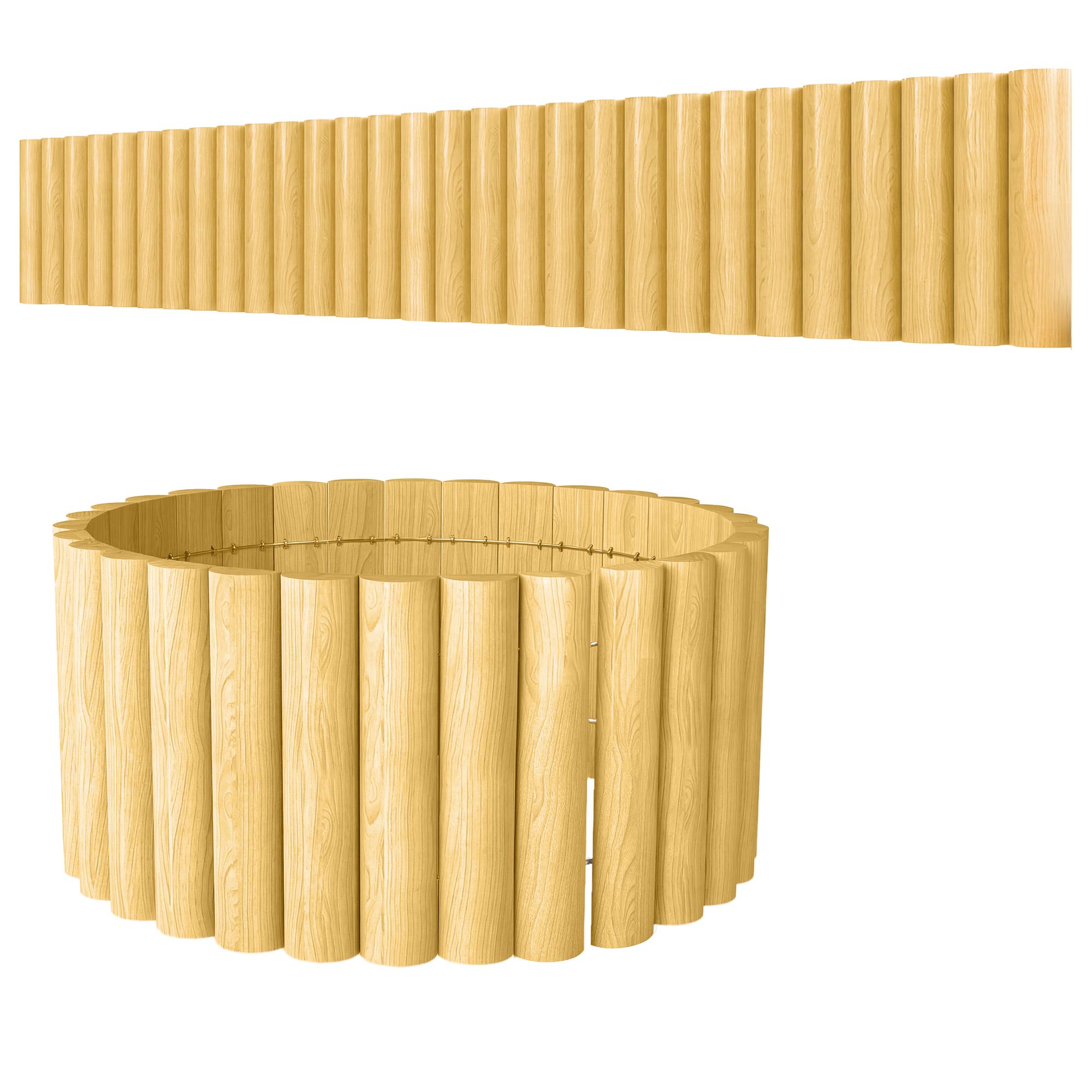 Trädgårdsstaket, trästaket, 176 cm x 30 cm, staketpaneler, hundstaket för trädgården, rabatter, djurbarriär