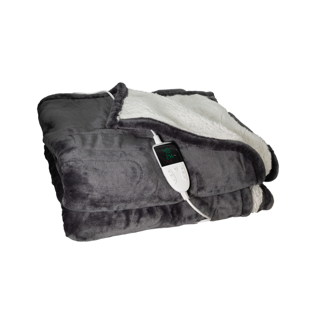 Värmefilt mörkgrå 180x150 cm