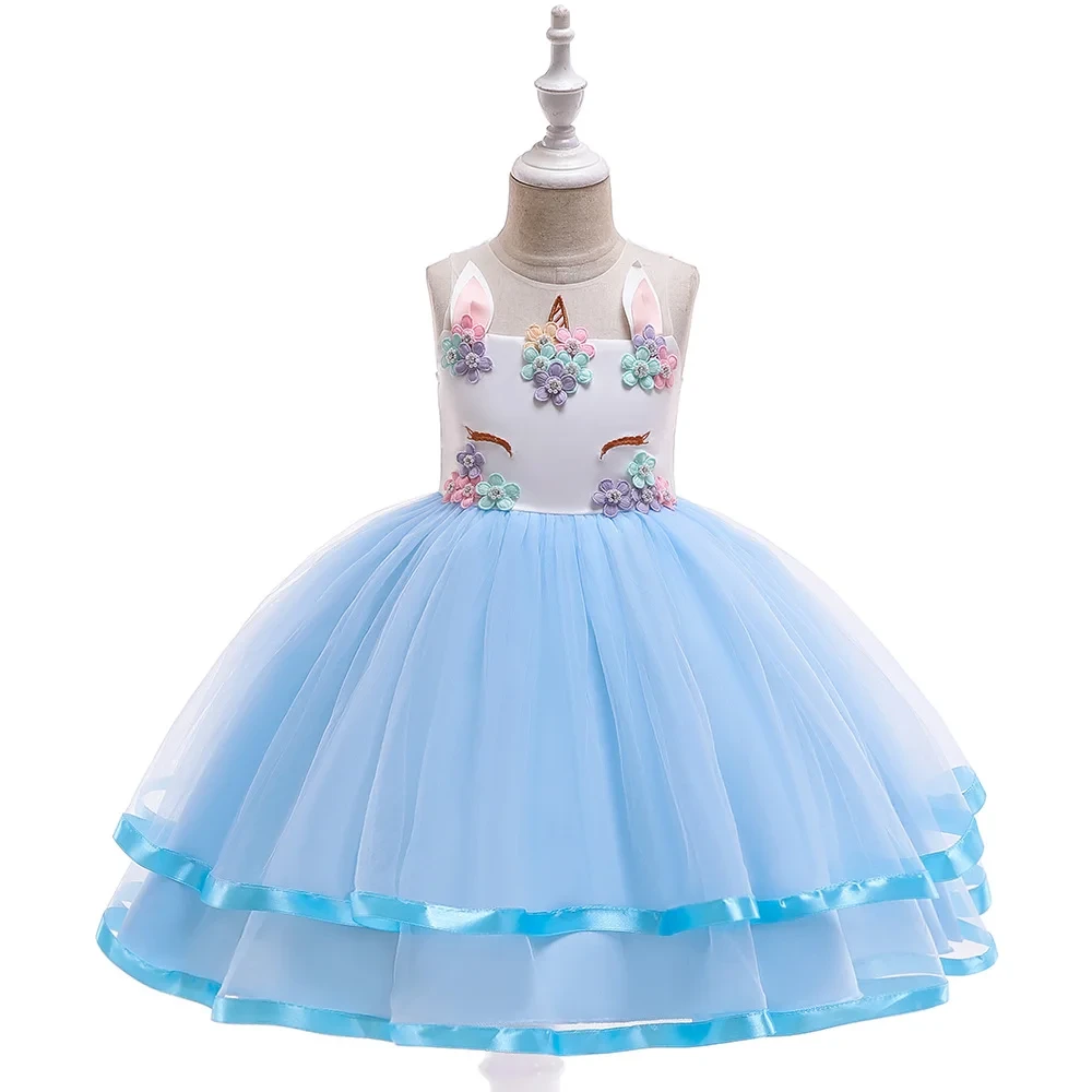 Färgglad prinsessklänning för barn (4 av 9)