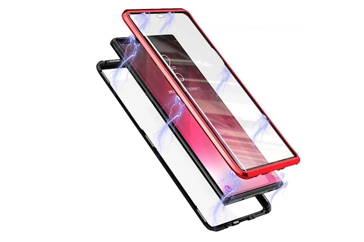 Samsung Galaxy Note 10 Pro/Plus skal med skärmskydd Röd