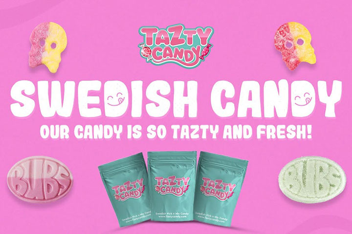 Presentkort på lösgodis hos Tazty Candy i Uppsala