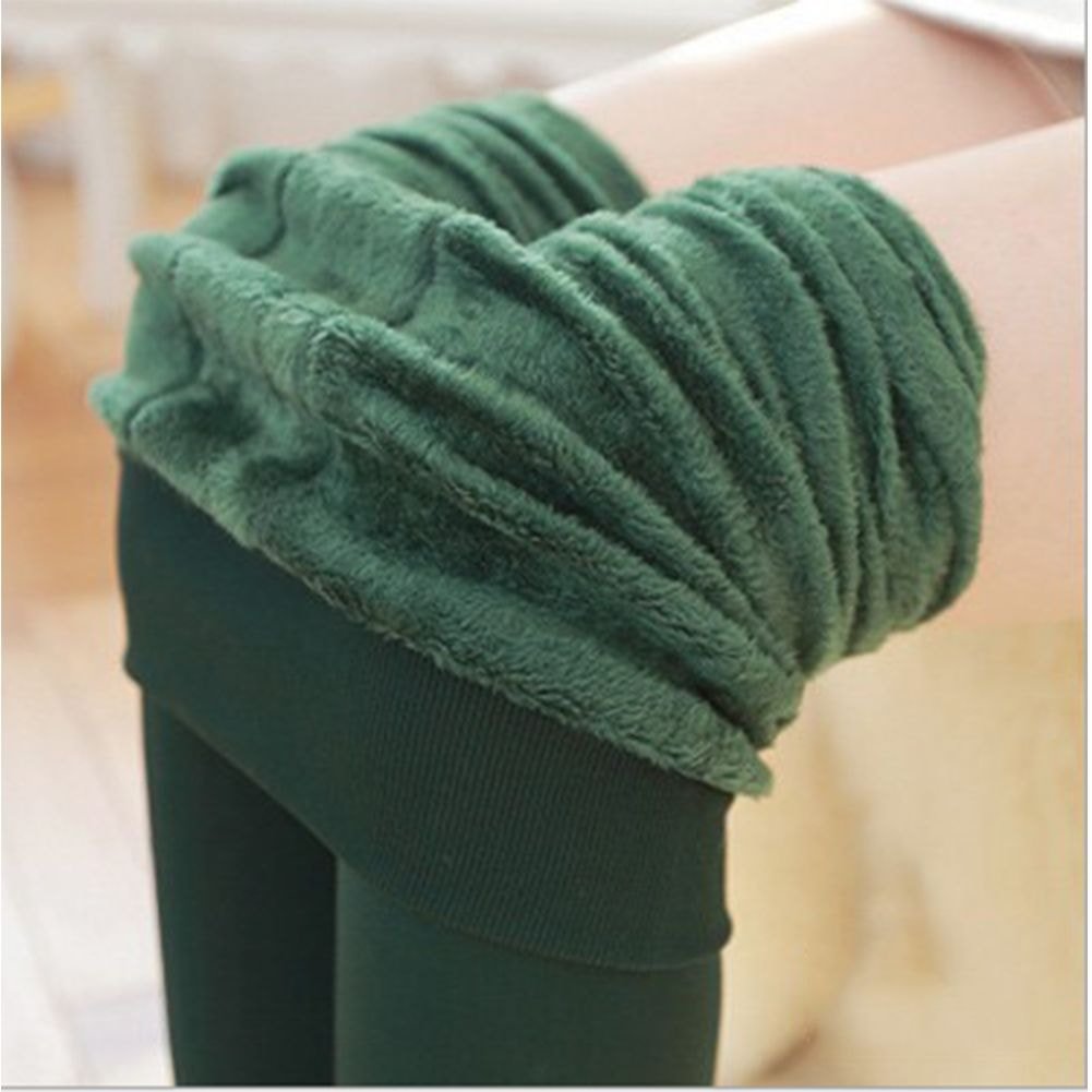 Stretchiga leggings med fleece dam (5 av 8)