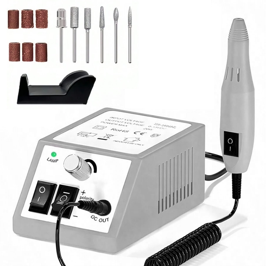 Product Image for Elektrisk nagelfil / Manikyr och pedikyrset med 12 tillbehör