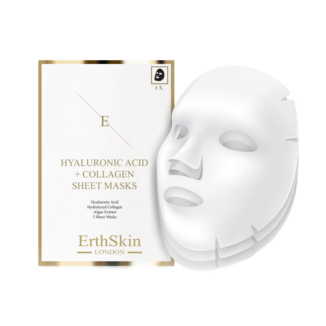 ErthSkin London - Hyaluronic Acid & Collagen Mask 3-pack