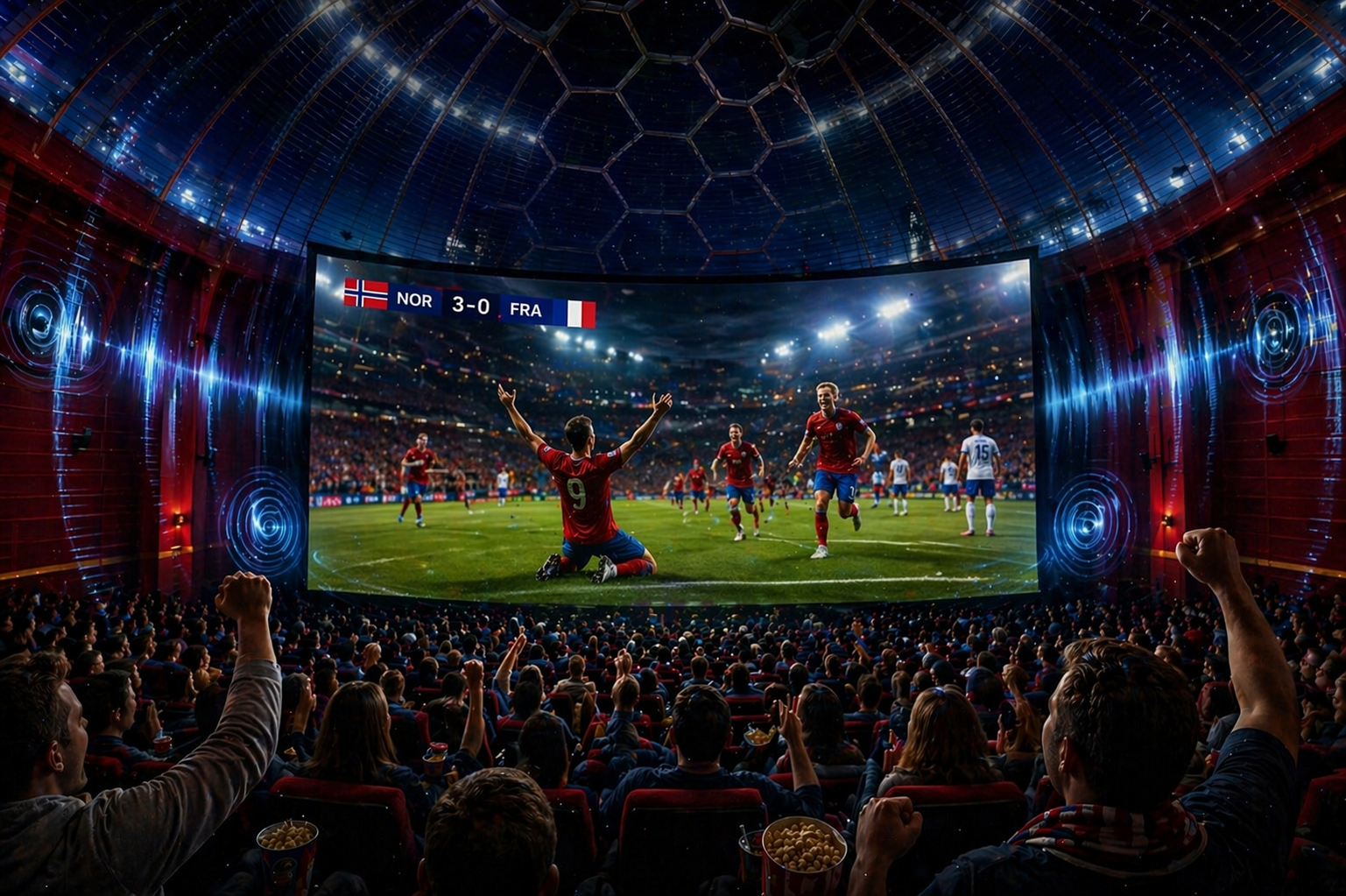 VM-fest på Norges største lerret: Se landskampene på Colosseum kino!