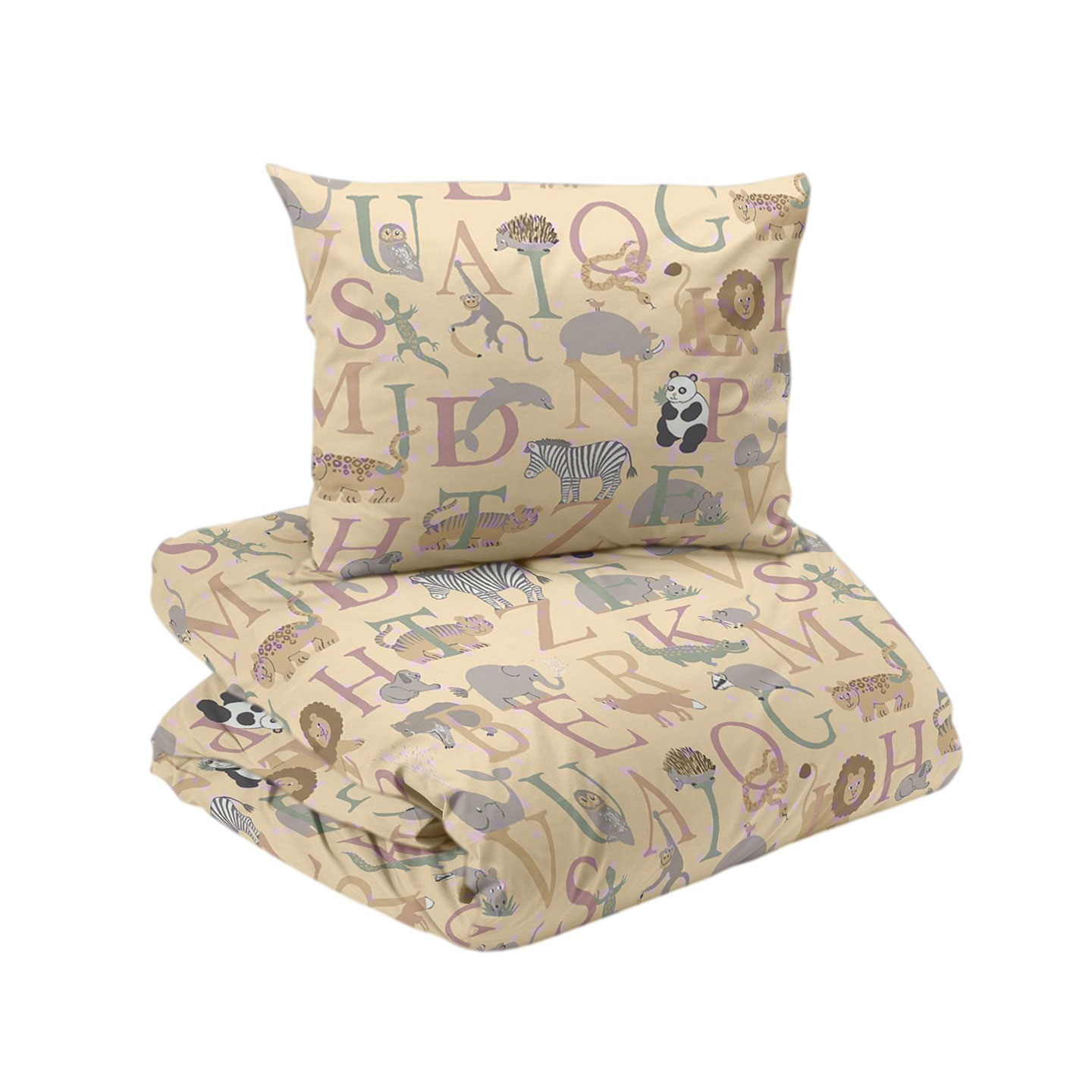 Product Image for Redlunds - Bäddset ABC gul 150x210 cm, 2 delar