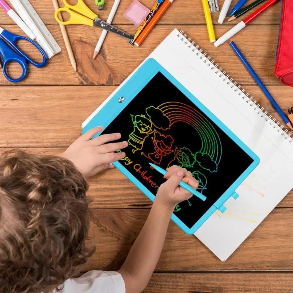 10-tums elektronisk skriv- och rittavla för barn (1 av 12)
