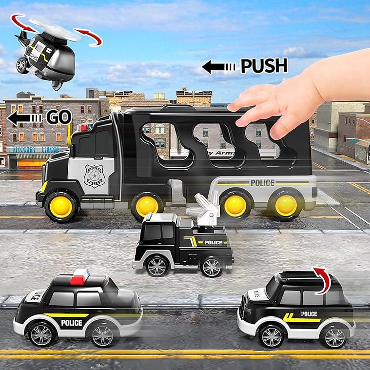 5-i-1 leksaksset med polis och brandbilar (15 av 20)