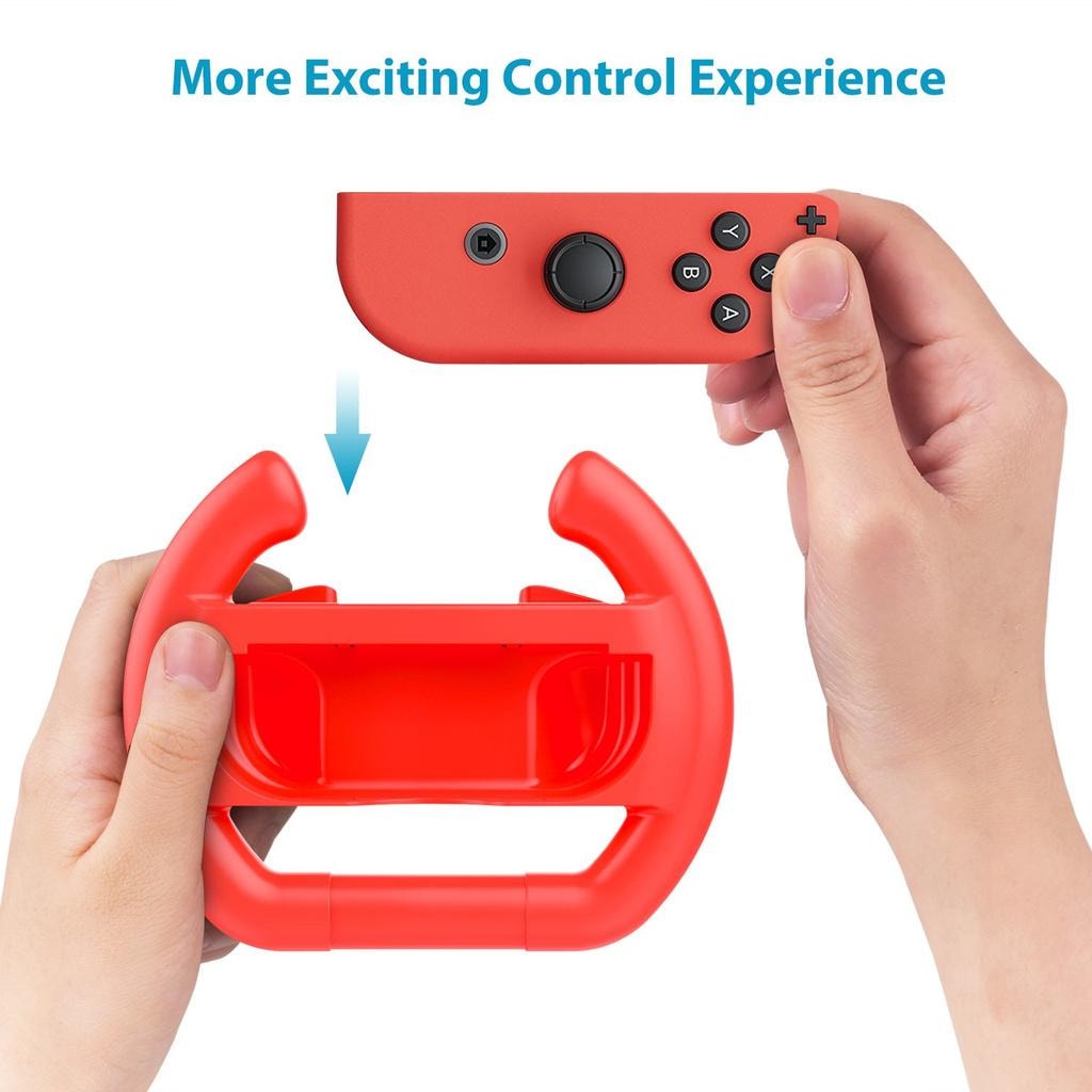 Ratt till Nintendo Switch Joy-Con 2-pack Röd/Blå (3 av 7)