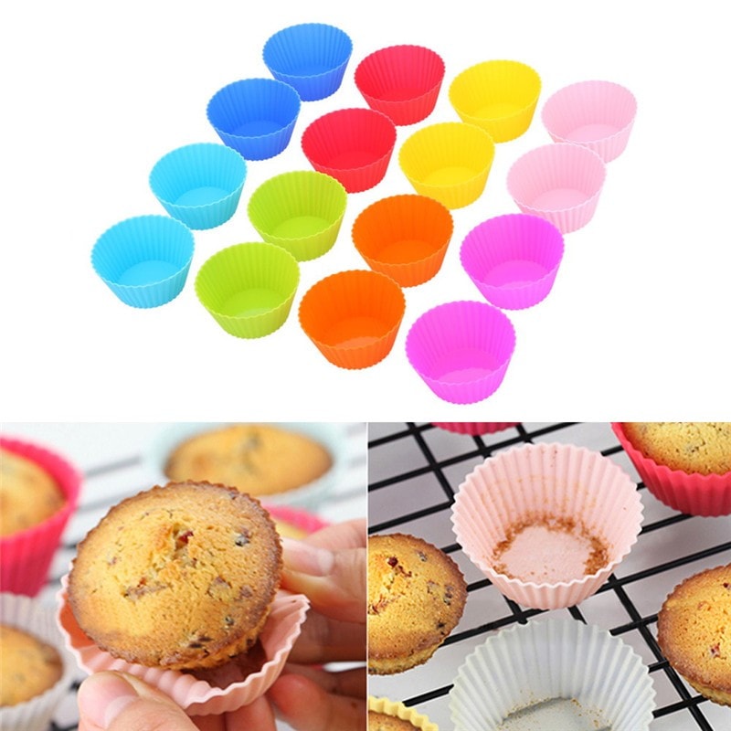 Fargerike muffinsformer i silikon 12- eller 24-pack (13 av 15)
