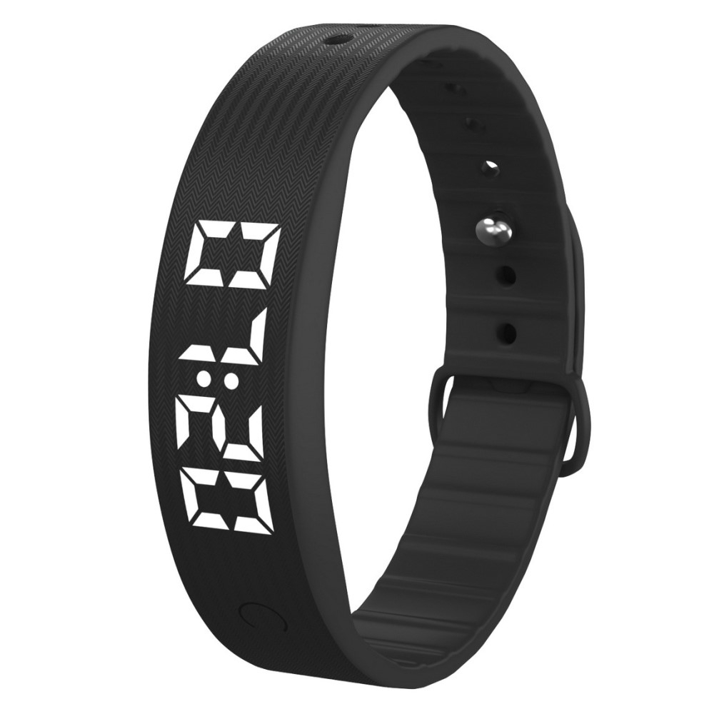 Smart armband vibrerande larm sömnövervakning digital display W5SV